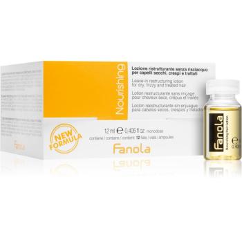 Fanola Nourishing ser cu hidratare intensiva pentru păr uscat și deteriorat 12x12 ml