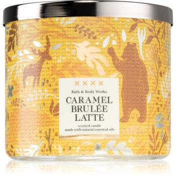 Bath & Body Works Caramel Brulée Latee lumânare parfumată 411 g