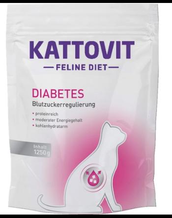 KATTOVIT Feline Diet Diabetes hrana uscata dietetica pentru pisici cu diabet 1,25 kg