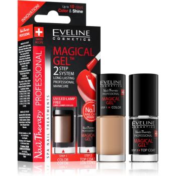 Eveline Cosmetics Nail Therapy Professional gel de unghii fara utilizarea UV sau lampa LED culoare 02  2x5 ml