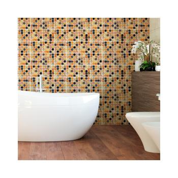 Set 9 autocolante de perete Ambiance Tiles Mosaics Sanded Grade, 15 x 15 cm