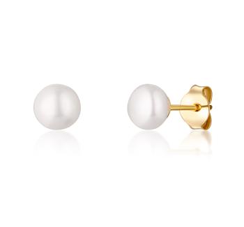 JwL Luxury Pearls Cercei galbeni cu perle de râu autentice JL0767