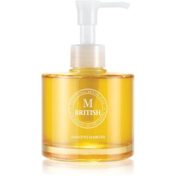 BRITISH M Annatto Hair Oil ulei hrănitor pentru par foarte deteriorat 140 ml