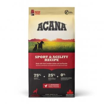 ACANA Heritage Sport & Agility, hrană uscată fără cereale câini, 17kg