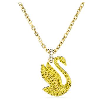 Swarovski Colier delicat placat cu aur cu Lebădă Iconic Swan 5647553