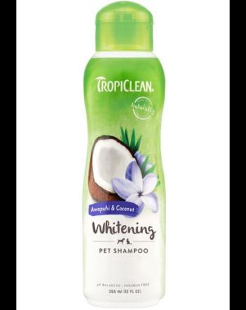 TROPICLEAN Awapuhi &amp; Coconut Whitening Shampoo 355ml sampon blana alba pentru caini si pisici