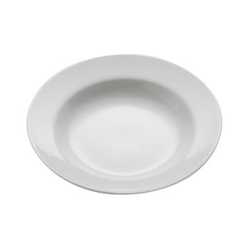 Farfurie din porțelan pentru supă Maxwell & Williams Basic Bistro, ø 22,5 cm, alb