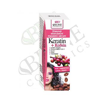 Bione Cosmetics Ser de masaj pentru stimularea părului Keratin + Kofein 215 ml