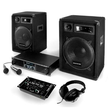 Electronic-Star DJ set PA 400W - sistem cu amplificator, difuzor și cabluri