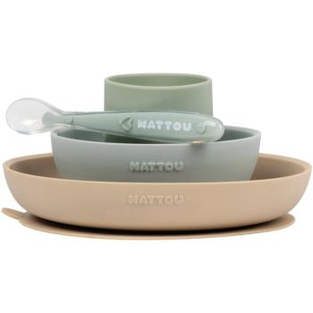 NATTOU Tableware Set of 4 Pieces serviciu de masă pentru copii Green 4 buc