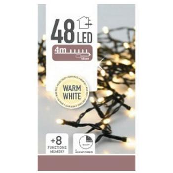 Instalaţie pom de Crăciun Twinkle, alb cald, 48 LED