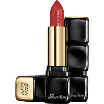 GUERLAIN KissKiss Shaping Cream Lip Colour ruj cremos cu finisaj satinat culoare 330 Red Brick 3.5 g