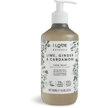 I Love Săpun de mâini lichid hidratant Naturals Lime, Ginger & Cardamon (Hand Wash) 500 ml