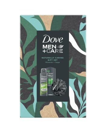 Dove Set cadou pentru îngrijirea corpului cu burete de baie Elements Men+Care