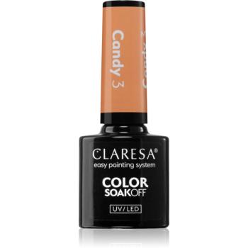 Claresa SoakOff UV/LED Color Candy lac de unghii sub forma de gel culoare 3 5 g