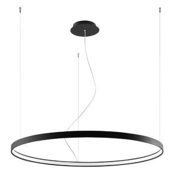 Lustră Nice Lamps Ganica, ø 100 cm, negru