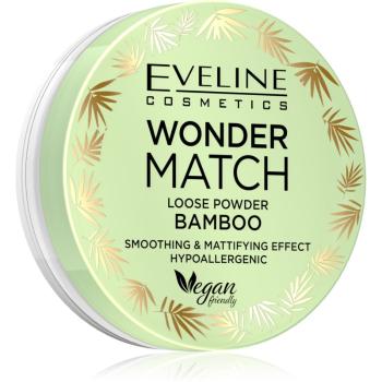 Eveline Cosmetics Wonder Match pudra pulbere transparentă cu efect matifiant Bamboo 6 g