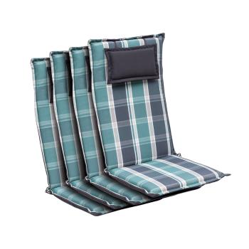 Blumfeldt Donau, pernă decorativă, pernă pentru scaun, pernă pentru fotoliu, pernă scaun de grădină, poliester, 50 × 120 × 6 cm