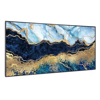 Klarstein Wonderwall Air Art Smart, încălzitor cu infraroșu, marmură albastră, 120 x 60 cm, 700 W