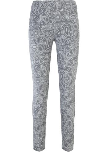 Blugi jeggings cu print paisley