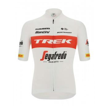 
                 SANTINI Tricou de ciclism cu mânecă scurtă - TREK SEGAFREDO 2022 ORIGINAL - roșu/alb 
            