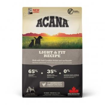 ACANA Heritage Light & Fit, hrană uscată fără cereale câini, managemetul greutății, 2kg