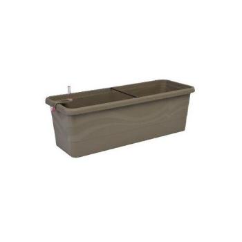 Ghiveci cu auto-irigare Gardenico Smart System Gardenie taupe, 40 x 19 x 22,5 cm