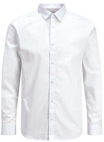 Jack&Jones PLUS Cămașă pentru bărbați JJJOE Slim Fit 12200623 White 4XL