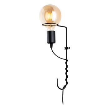 Aplică de perete Squid Lighting Penta, înălțime 30 cm, negru