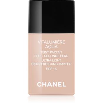 Chanel Vitalumière Aqua make-up ultra light pentru o piele radianta culoare 40 Beige  SPF 15 30 ml