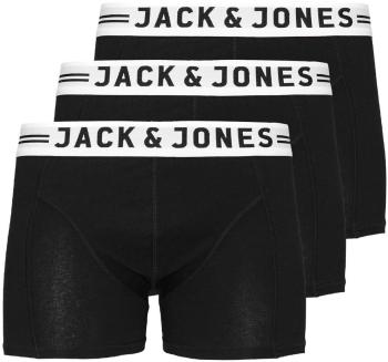 Jack&Jones 3 PACK - boxeri pentru bărbați SENSE 12081832 Black M