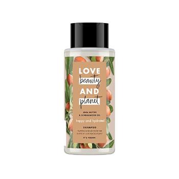 Love Beauty and Planet Șampon hidratant cu unt de shea și lemn de santal (Happy & Hydrate d Shampoo) 400 ml