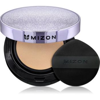 Mizon Vegan Collagen Cushion SPF38 PA++ burete cu machiaj de lungă durată cu o protectie UV ridicata culoare #21 Light Beige 2x15 g