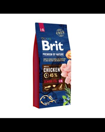 BRIT Premium By Nature Hrana uscata cu pui pentru cainii adulti de talie mare/foarte mare L+XL 15 kg