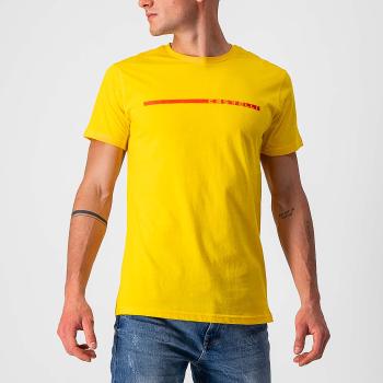 
                 CASTELLI Tricou de ciclism cu mânecă scurtă - VENTAGLIO TEE - galben 
            