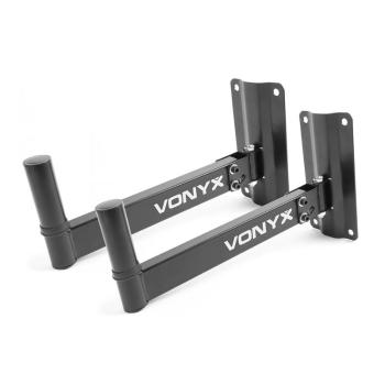 Vonyx WMS-02, suport de perete, 2 bucăți, flanșă de trepied de 35 mm, capacitate de încărcare de 25 kg