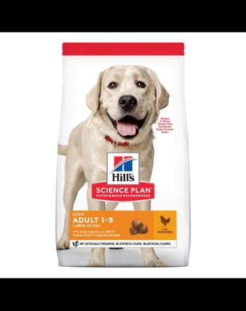 HILL'S Science Plan Adult Light Large hrană uscată, light pentru câini de talie mare, cu pui 14 kg