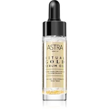 Astra Make-up Ritual Gold Serum Oil baza de machiaj iluminatoare cu aur de 24 de karate 15 ml