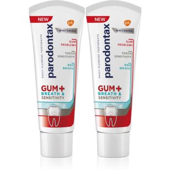 Parodontax Gum And Sens Whitening pasta de dinti cu efect innalbitor pentru dinti 2x75 ml