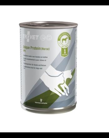 TROVET Unique Protein Horse UPH pentru caini si pisici 400 g monoproteica, carne de cal