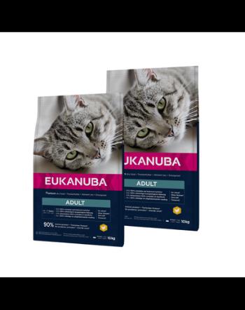 EUKANUBA Cat Adult All Breeds Top Condition Chicken&amp;Liver 20 kg (2 x 10 kg) hrana pisici adulte