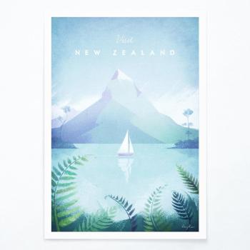 Poster Travelposter New Zealand, A2