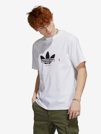 adidas Originals Trefoil Script Tricou Alb