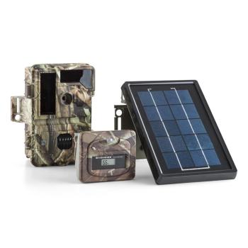 DURAMAXX Solar Grizzly capcana pentru camera foto set 84 LED-uri negru HD 8MP USB SD camuflaj 950nm IR incl. Panou solar & Controler de putere