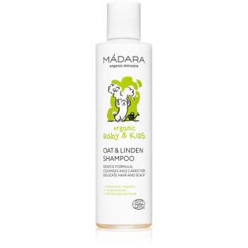 Mádara Oat & Linden Flower șampon fin, pentru nou-născuți și copii 200 ml