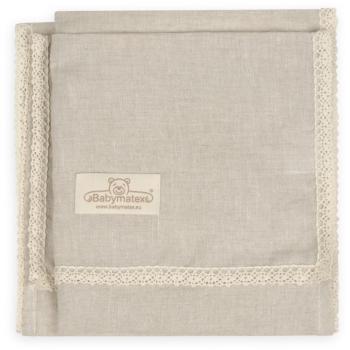 Babymatex Linen pătură pentru copii Brown 75x100 cm