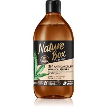 Nature Box Șampon anti-mătreață Men 3in1 385 ml