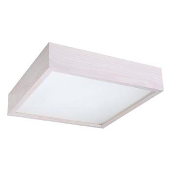 Plafonieră albă cu abajur din sticlă 38.5x38.5 cm Busha - Nice Lamps