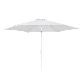 Umbrelă de soare albă ø 350 cm Alba – LDK Garden