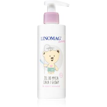 Linomag Emolienty Shampoo & Shower Gel 2 in 1 gel de dus si sampon pentru nou-nascuti si copii 200 ml